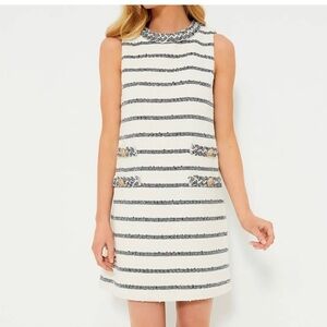 Tuckernuck Tweed Sleeveless Jackie Mini Dress-Navy/White Stripe-Women’s XS/M-NEW